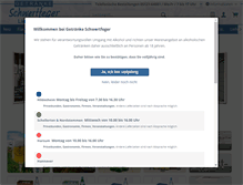 Tablet Screenshot of getraenke-schwertfeger.de